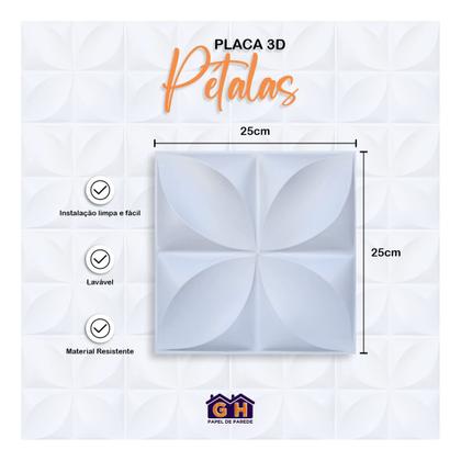 Imagem de Kit 80 Placa Decorativa 3d Pvc 25x25cm Revestimento Parede