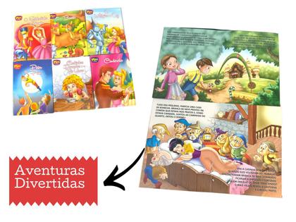 Imagem de Kit 8Un Mini Livro Infantil Com Histórias E Desenhos Criança