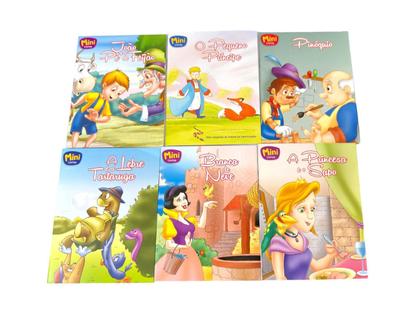 Imagem de Kit 8Un Mini Livro Infantil Com Histórias E Desenhos Criança
