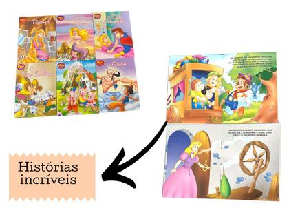 Imagem de Kit 8Un Mini Livro Infantil Com Histórias E Desenhos Criança