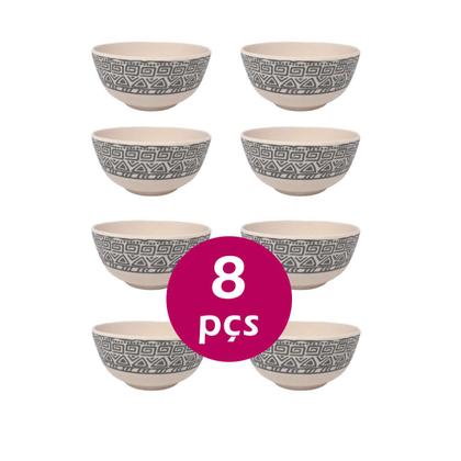 KIT 8UN TIGELA BOWL CUMBUCA ECOLÓGICO 300ml SOPA CALDO - YAZI Imagem de KIT 8UN TIGELA BOWL CUMBUCA ECOLÓGICO 300ml SOPA CALDO