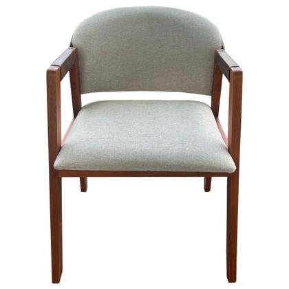 Imagem de Kit 8x Cadeira Ana Sala de Jantar Cozinha Escritório Em Linho Com Encosto Wisk Várias Cores  Flex Decor