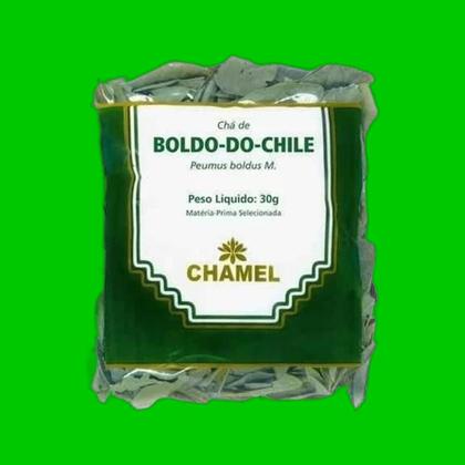 Imagem de Kit 8x Chá Pacote Boldo do Chile Folhas 30g - CHAMEL