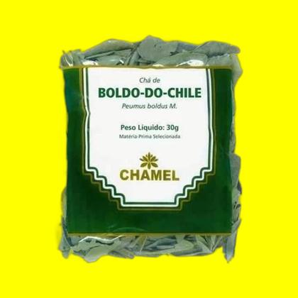Imagem de Kit 8x Chá Pacote Boldo do Chile Folhas 30g - CHAMEL
