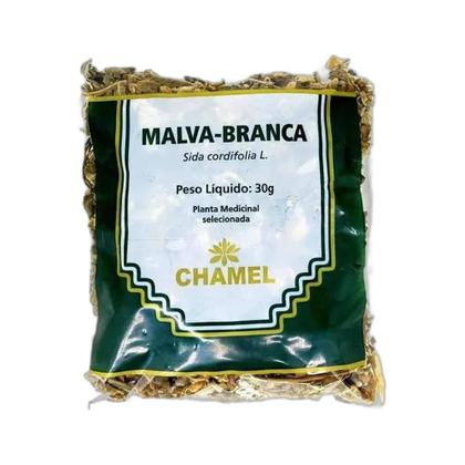 Imagem de Kit 8x Chá Pacote Malva Branca Folhas 30g - CHAMEL
