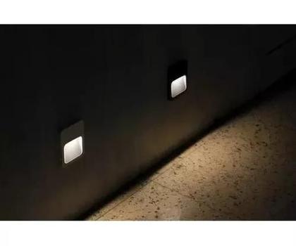 Imagem de kit 9 Balizador Led Slim 4w 3000k Bivolt Parede Escada Muro