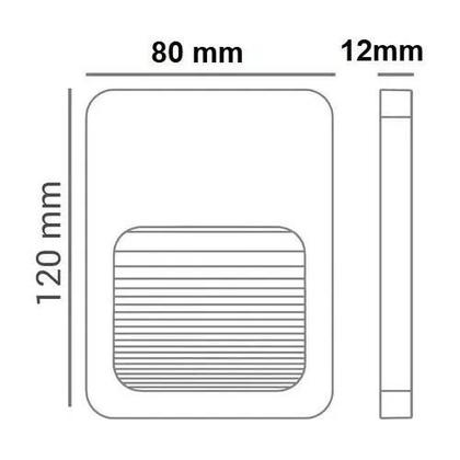 Imagem de kit 9 Balizador Led Slim 4w 3000k Bivolt Parede Escada Muro