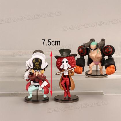 Kit 9 Bonecos One Piece Action Figure Luffy Zoro Nami Sanji