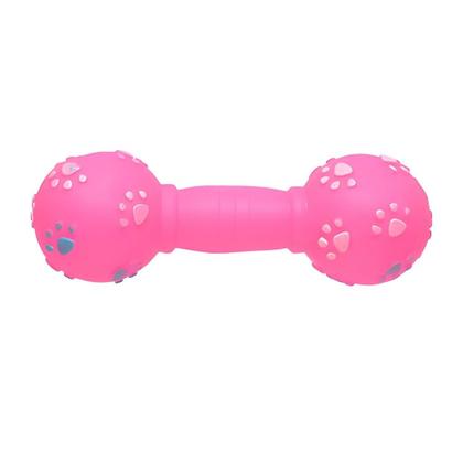 Imagem de Kit 9 Brinquedo para Cachorro Mordedor Halteres de Borracha Pet Cães com Apito