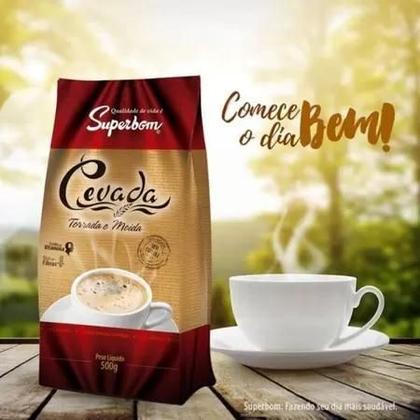 Imagem de Kit 9 Café Cevada Torrada E Moída Superbom Pacote 500g