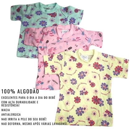 Imagem de kit 9 CAMISETA manga curta Infantil 1 , 2 , 3 anos  menina menino envio imediato ESTAMPADAS Linha verão