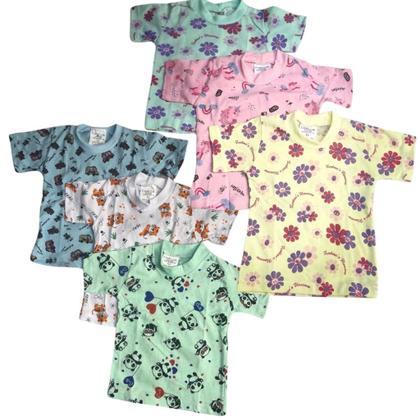 Imagem de kit 9 CAMISETA manga curta Infantil 1 , 2 , 3 anos  menina menino envio imediato ESTAMPADAS Linha verão