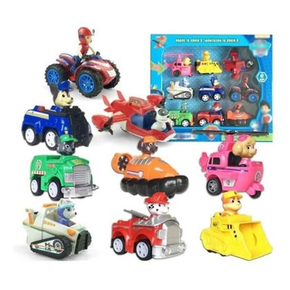 Imagem de Kit 9 Carrinhos Patrulha Canina Fricção Brinquedos Coleção Envio Imediato
