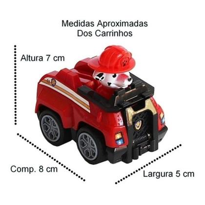 Imagem de Kit 9 Carrinhos Patrulha Canina Fricção Brinquedos Coleção Envio Imediato