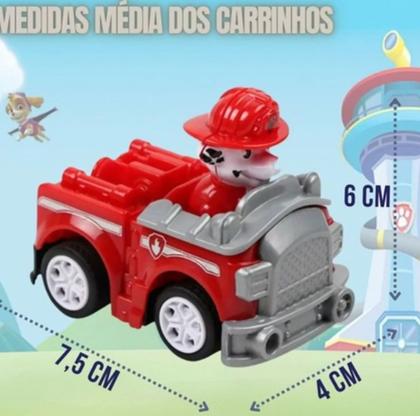 Imagem de Kit 9 Carrinhos Patrulha Canina Fricção Brinquedos Coleção