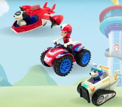 Imagem de Kit 9 Carrinhos Patrulha Canina Fricção Brinquedos Coleção