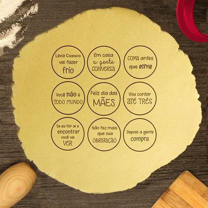 Imagem de Kit 9 Cortadores Frases Clássicas Dia das Mães