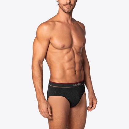 Imagem de Kit 9 Cuecas Lupo Slip Fio Texturizado Sortidos 00624-003