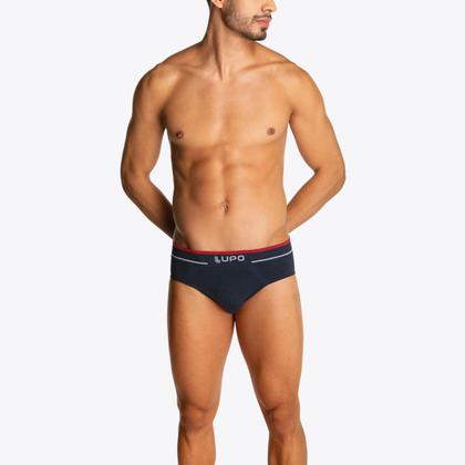 Imagem de Kit 9 Cuecas Lupo Slip Fio Texturizado Sortidos 00624-003