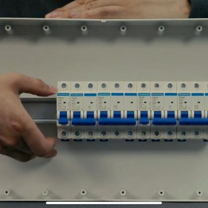 Imagem de kit 9 Disjuntor 50A Unipolar Tramontina TDJ3 Curva C 3kA