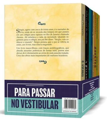 Imagem de Kit 9 livros para passar no vestibular + questões comentadas