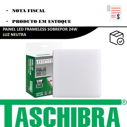 Imagem de Kit 9 Painel Plafon Quadrado Sobrepor 24w Borda Infinita 4000K