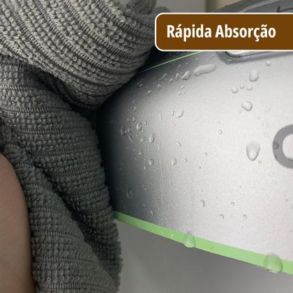 Imagem de Kit 9 Pano Copa Pia Cozinha Microfibra Absorve 30x30 Pra Jg3