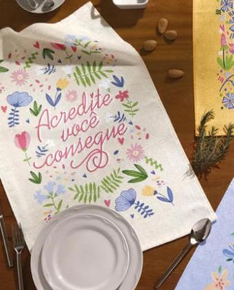 Imagem de Kit 9 Panos de Copa Felpudo Estampado Dohler Sortido