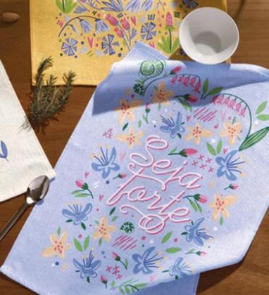 Imagem de Kit 9 Panos de Copa Felpudo Estampado Dohler Sortido