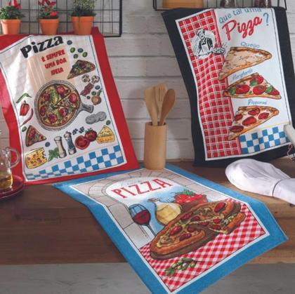 Imagem de Kit 9 Panos de Copa Felpudo Estampado Dohler Sortido