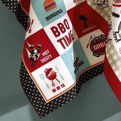 Imagem de Kit 9 Panos de Copa Felpudo Estampado Dohler Sortido