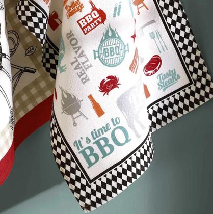 Imagem de Kit 9 Panos de Copa Felpudo Estampado Dohler Sortido