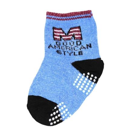 Imagem de Kit 9 Pares Meia Infantil Bebe Antiderrapante Menino 0 A 24
