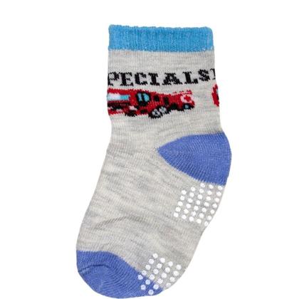 Imagem de Kit 9 Pares Meia Infantil Bebe Antiderrapante Menino 0 A 24