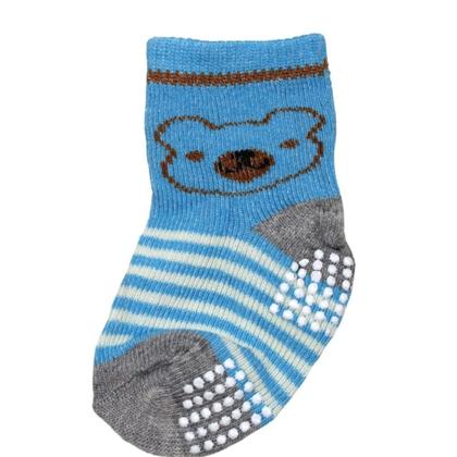 Imagem de Kit 9 Pares Meia Infantil Bebe Antiderrapante Menino 0 A 24