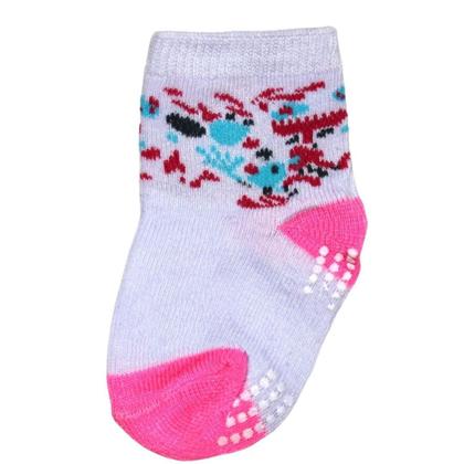 Imagem de Kit 9 Pares Meia Infantil Bebe Antiderrapante Menino 0 A 24