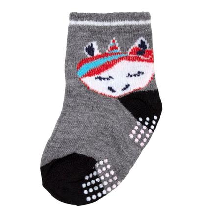 Imagem de Kit 9 Pares Meia Infantil Bebe Antiderrapante Menino 0 A 24