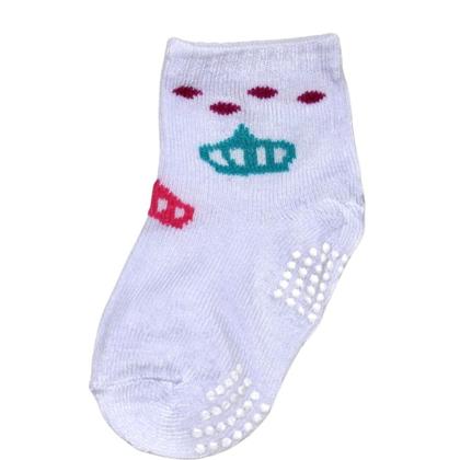 Imagem de Kit 9 Pares Meia Infantil Bebe Antiderrapante Menino 0 A 24