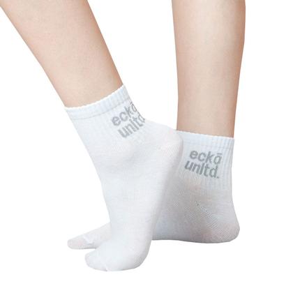 Imagem de Kit 9 Pares Meias Ecko Unltd Cano Médio Feminino Branco