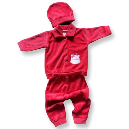 Imagem de Kit 9 pçs Roupas Recém Nascido Casaco Bebe Mijão Touca Plush