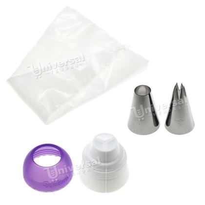 Imagem de Kit 9 Peças para Confeitar Tri Color Wilton Adaptador + Bico 1M + 1A