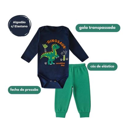 Imagem de Kit 9 peças Roupa Bebê Body e Mijão com punhos, menino e menina Suedine 100 algodão, Enxoval Atacado recém nascido, P M G e GG