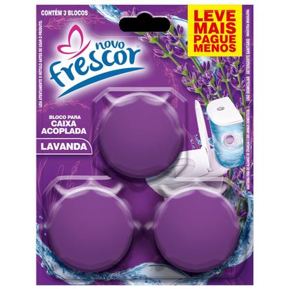 Imagem de Kit 9 Pedras Pastilha Caixa Acoplada Triplo 45G Lavanda Novo Frescor