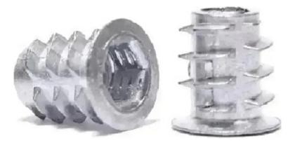 Imagem de Kit 9 Pés Cônico De Cama Box Preto 7x2 Com Bucha Americana E Rodinha 12cm Preto Casal Queen King