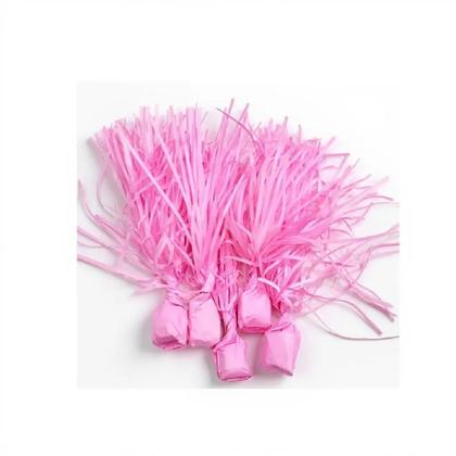 Imagem de Kit 90 Papel de Bala Seda Rosa Pink com 2 Franjas p/ Balas