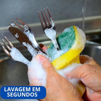 Imagem de Kit 90 Talheres Inox Garfo, Faca e Colher para Refeições Completas Perfeito para Casa Lanchonete