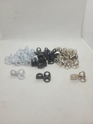 Imagem de Kit 900 Cantoneiras Maciça 2 Furos 13x13mm Zamac Prateleira