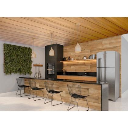 Imagem de Kit 90m² Forro de PVC 10MMX20CMX3M Marrom/Cerejeira Bariri