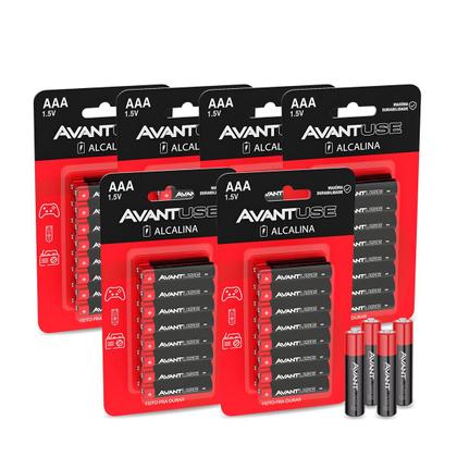 Imagem de Kit 96 Pilhas Alcalina Palito AAA 1.5v Cod: 408030032-6 Avant Use