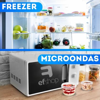 Imagem de Kit 96 Unidades Pote de Plástico Redondo 250ml Com Tampa Bolo no Pote Embalagem Descartável BP Potes